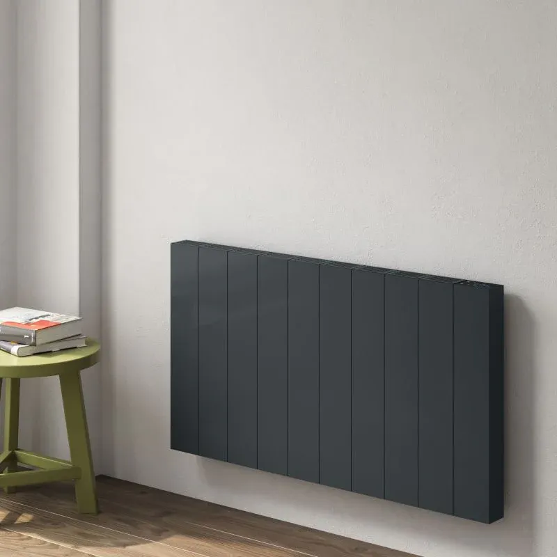 Reina Nika Horizontal Electric Radiator Anthracite Lifetime Warranty