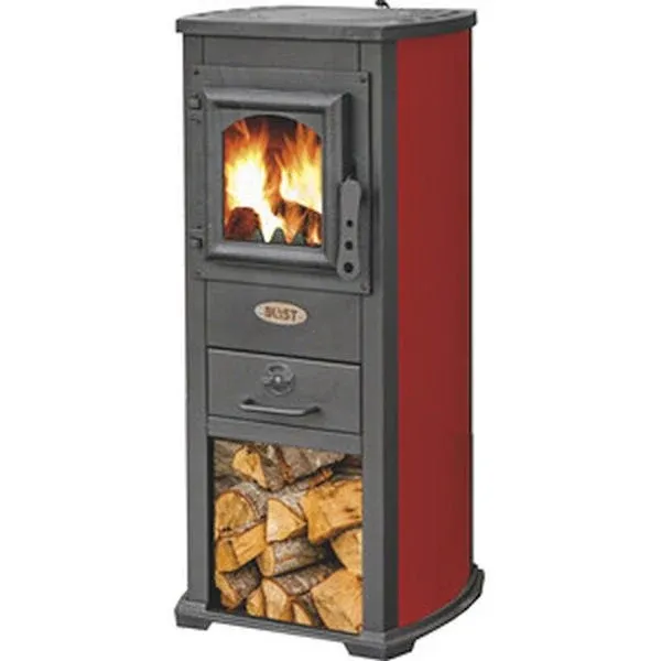 STUFA LEGNA BERNA LUX SAND o ROSSO 5.3 Kw