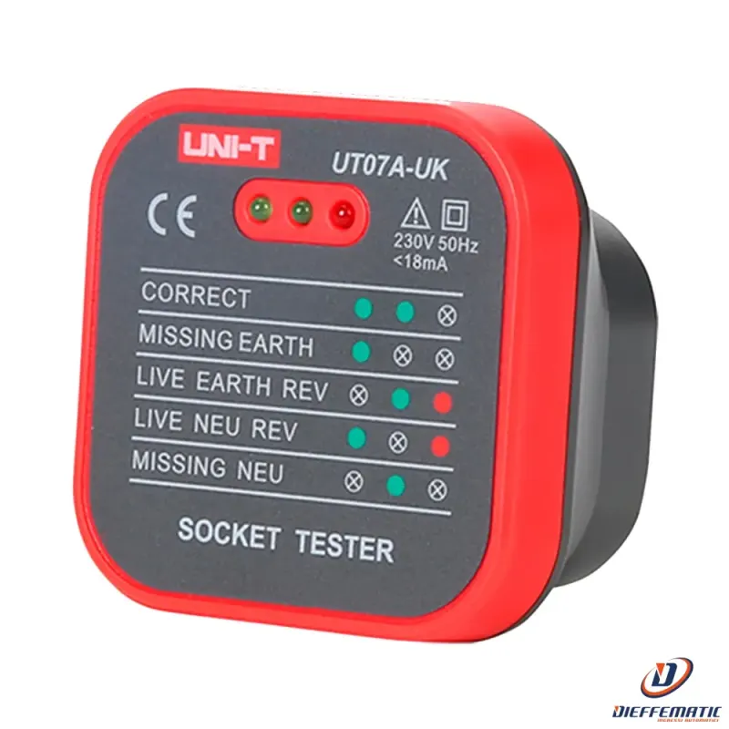 Uni-trend UT07A-UK Tester per prese elettriche UK