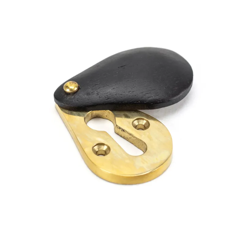 Ebony Plain Escutcheon | From Anvil