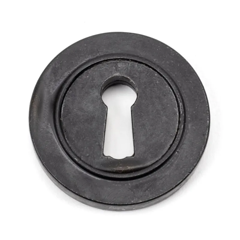 External Beeswax Round Escutcheon (Plain) | From Anvil