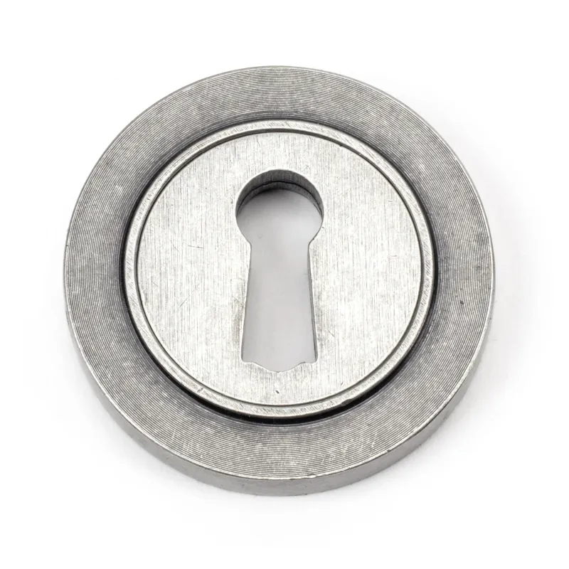 Pewter Round Escutcheon (Plain) | From Anvil