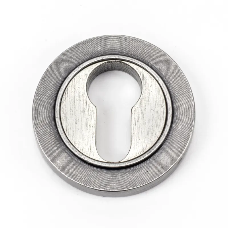 Pewter Round Euro Escutcheon (Plain) | From Anvil