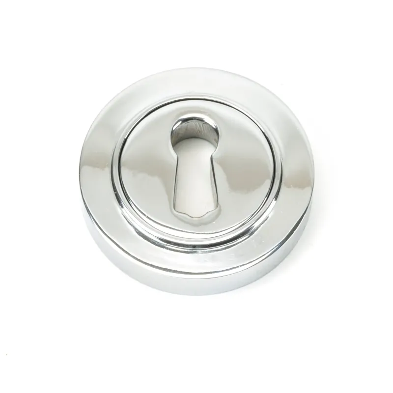 Polished Shiny metal Round Escutcheon (Plain) | From Anvil