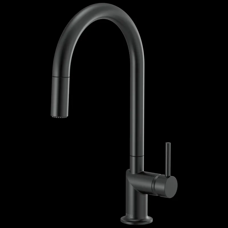 Brizo Odin Pull-Down Faucet Arc Spout - Less Handle Flat Black