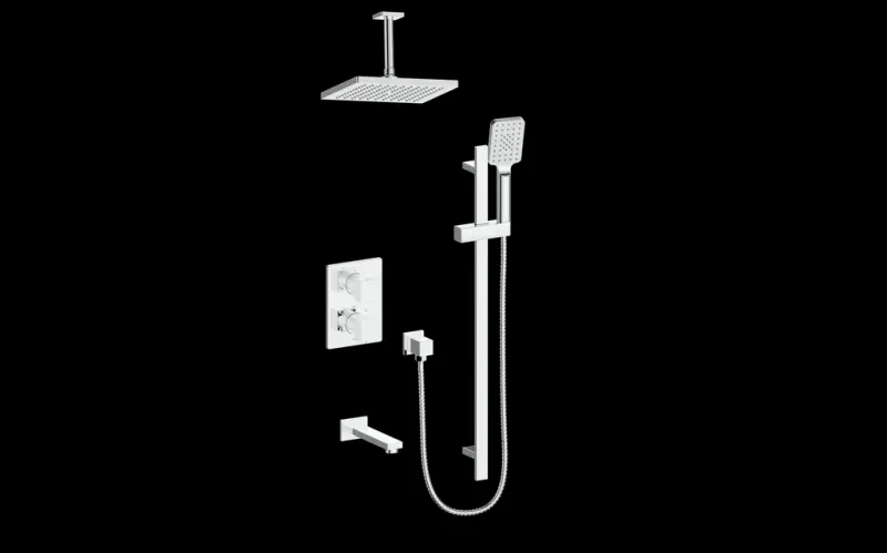 Professional Grade KAPFENBERG TRIM 3-WAY TH SHOWER KIT 6" CEILING ARM N/