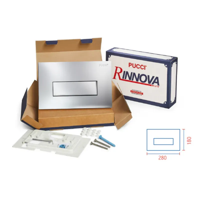 Pucciplast Rinnova Kit Di Trasformazione Per Placche Serie Sara Linea CROMATA 4,7 mm Cod. 80139662