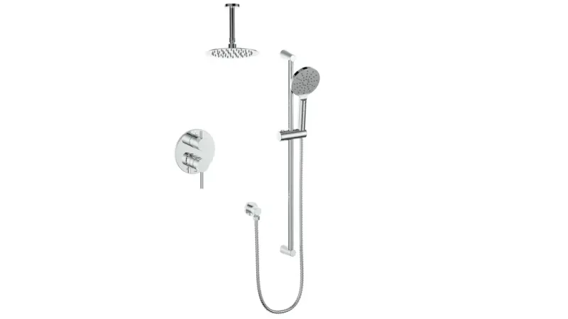 WORGL TRIM 2-WAY PB SHOWER KIT 6" CEILING ARM N/ | Easy Install | Drip-Free