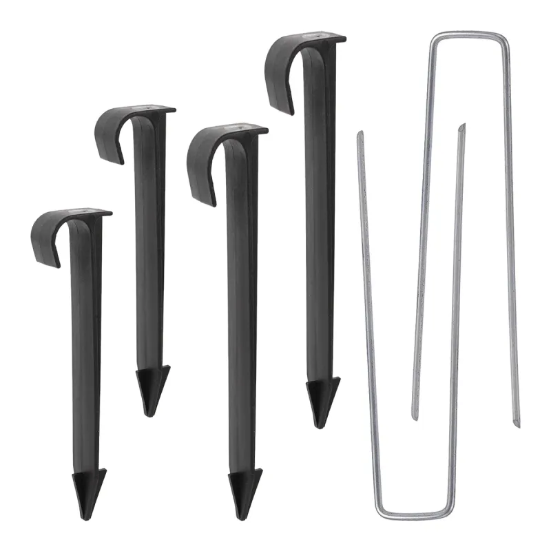 Heat Alarm Hose Bracket U-Shape Weedproof Cloth Ground Nail DN16/20mm PE Pipe Ground Stake Weed-Remove Cover Greenhouse Mu...