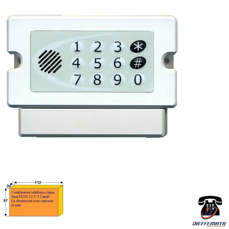 Chiamata Telefonica Di Allarme Incendio Sos Linea Fissa Securvera Ss-Src3Cat2Rb