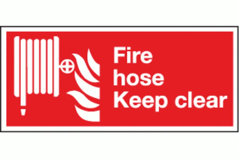 Fire Hose Keep Area Lucid Sign - Health & Safety Signs High Quality Interior & Exterior Commercial Buildings