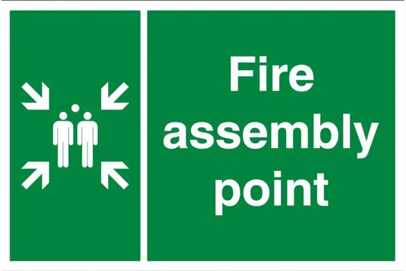 UL Listed Fire Assembly Point Sign - Health & Safety Signs High Quality Interior & Exterior