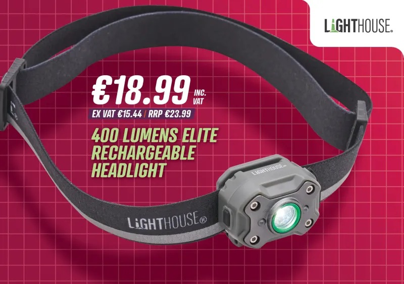 Lighthouse 400 Lumens Elite Re-energizable Headlight - 636616