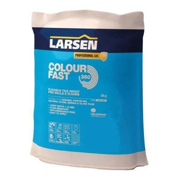 Larsen Colourfast Grout jet-black (3kg)