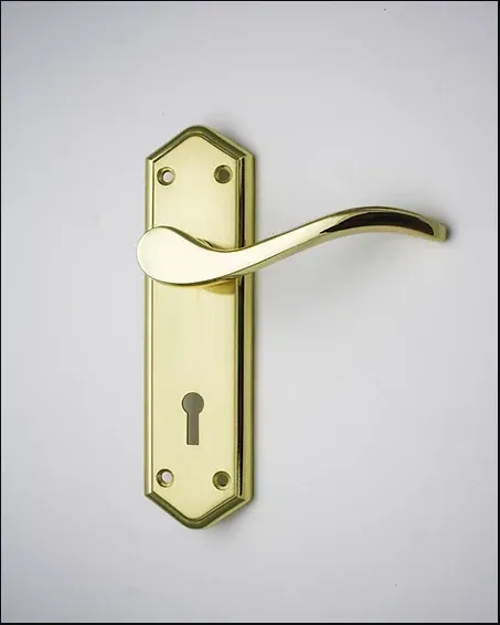Carlisle Warm alloy Grantham Door Handle On Backplate