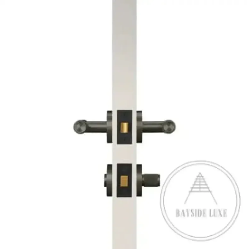 Heavy Duty Luxe Doorware - Toorak Door Handle Privacy Thumb Turn - Gunmetal