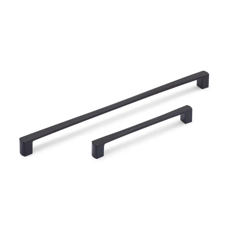 RENNE D Handle Kitchen/Bedroom Door Handle Matt Jet-black (Various Sizes) Gatemaster