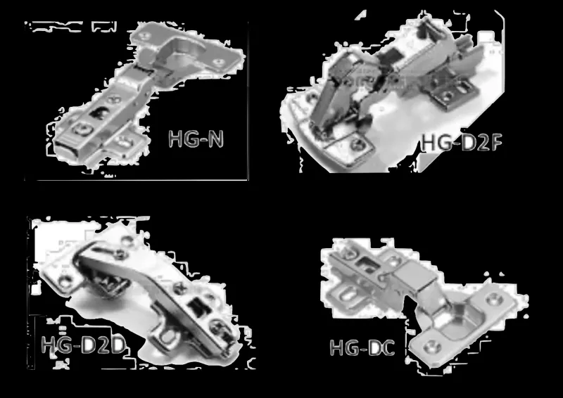 Hinge Accessories - Contemporary Gola Line Compatible 4x4 Posts