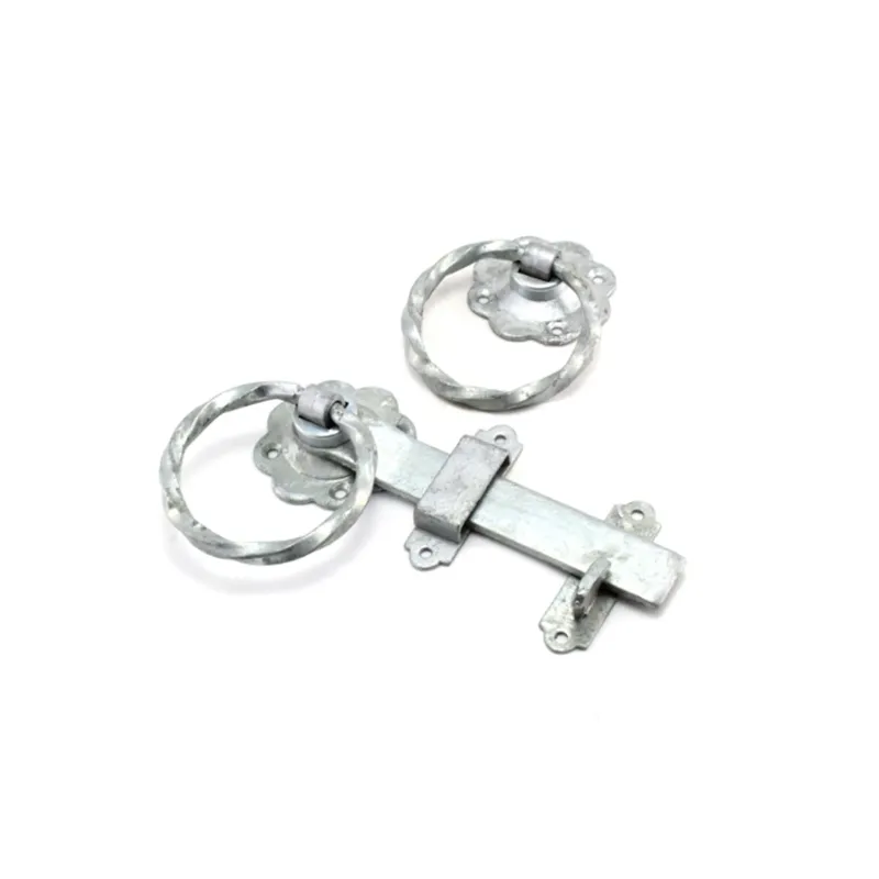 Gate Bolt Ring Gate Latch - Twisted Spelter