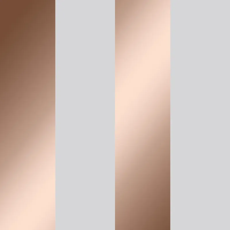 Ava Stripe Wallpaper Grey and Penny