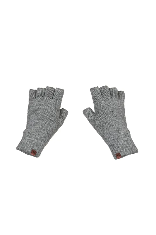 Back On Track Half Finger Gloves Grey S/M