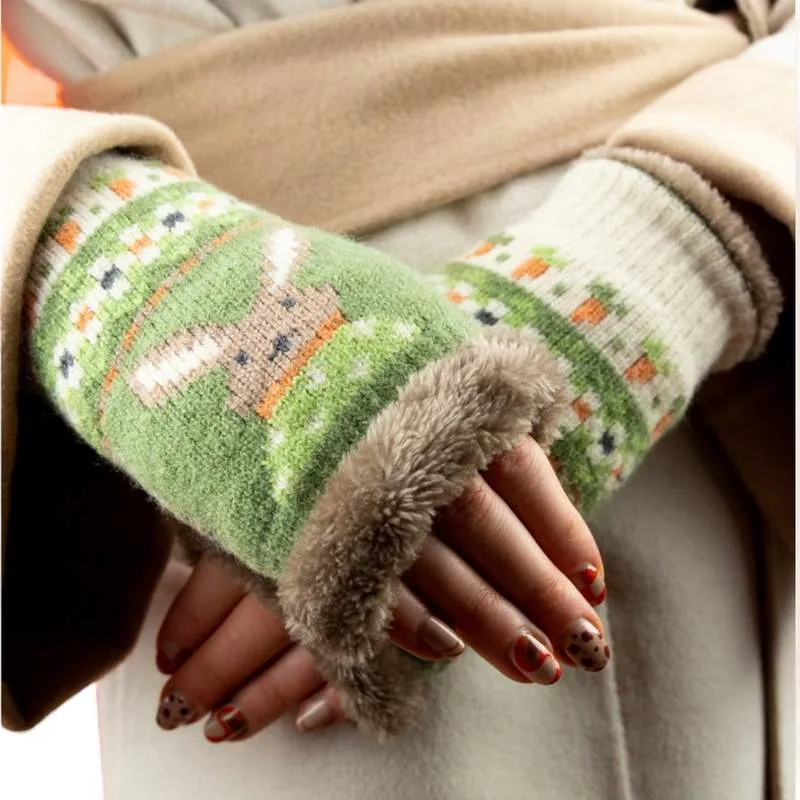 Cosy Wrist Warmers Bunny & Carrot