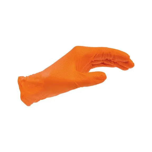 DISPOSABLE NITRILE GRIP GLOVE - pack 100 gloves