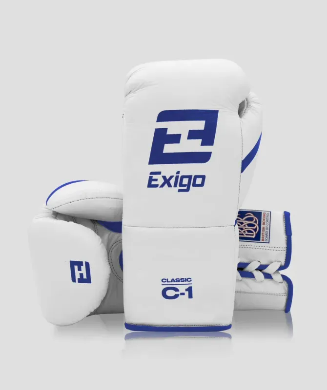 EXIGO® C1 ICONIC PRO CONTEST GLOVES - WHITE/BLUE