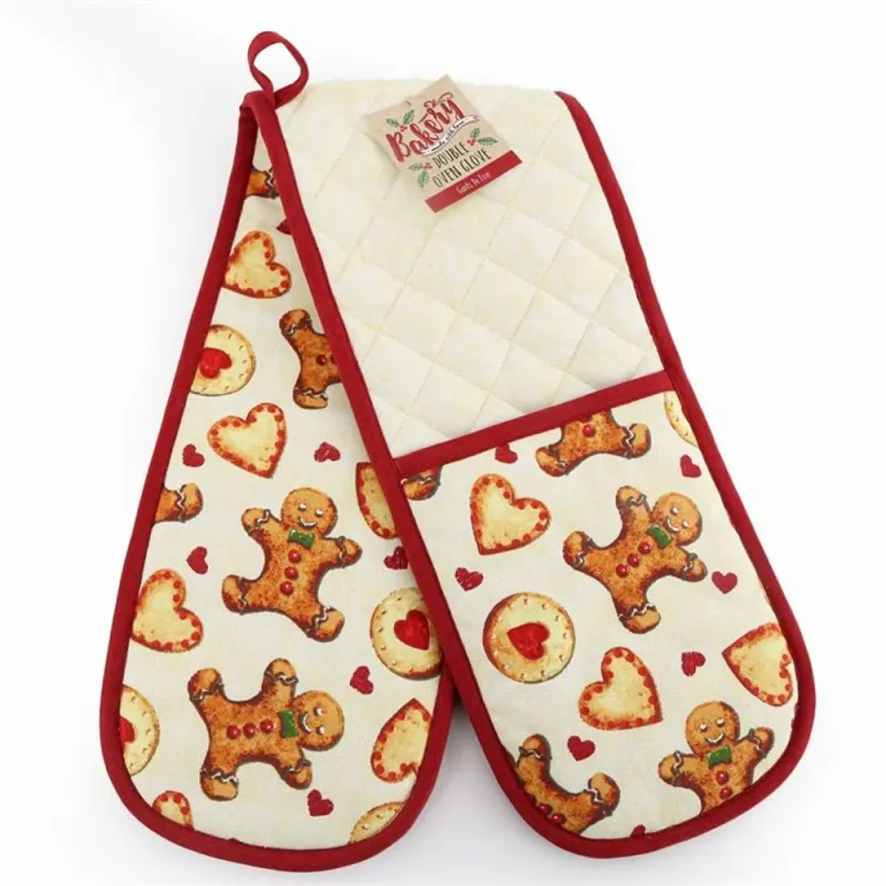 Gingerbread Cookie Winter Wonderland Oven Glove