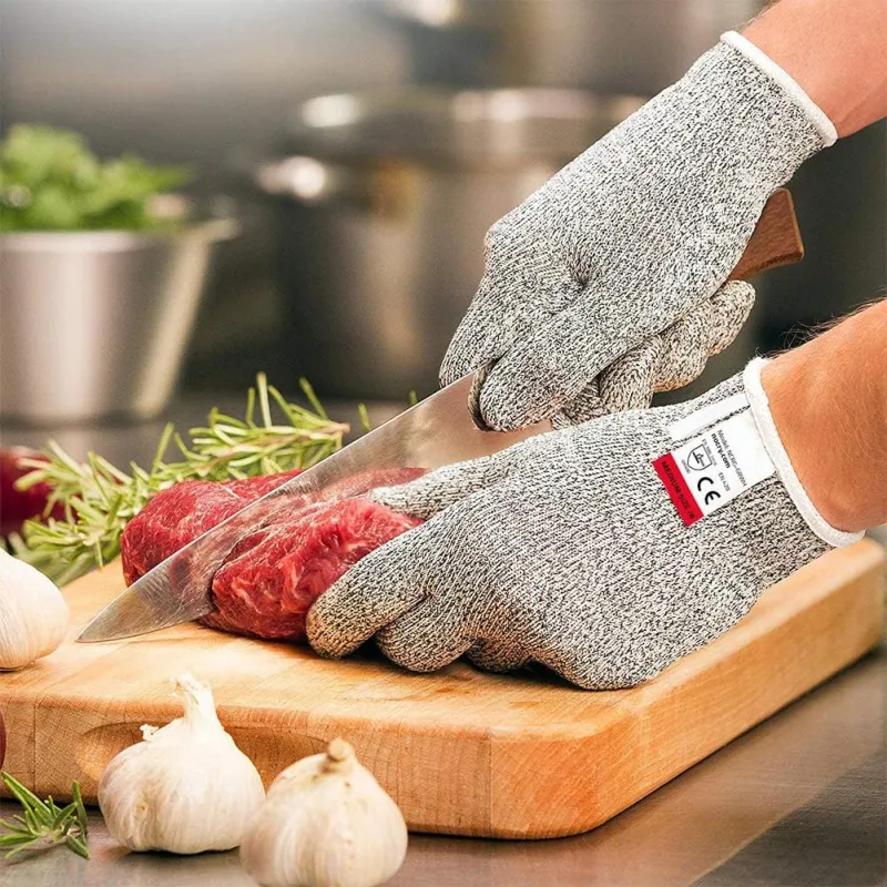 LotFancy Cut Resistant Gloves Kitchen, 1 Pair Safety Gloves, Food Grade