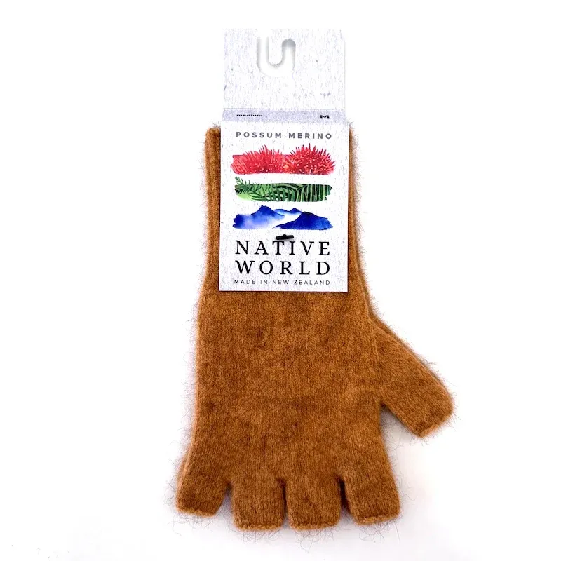 Native World Fingerless Gloves Medium Wrist Length