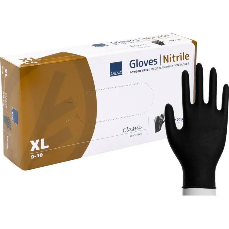 Nitril gloves Timeless Sensit, powder-free, black