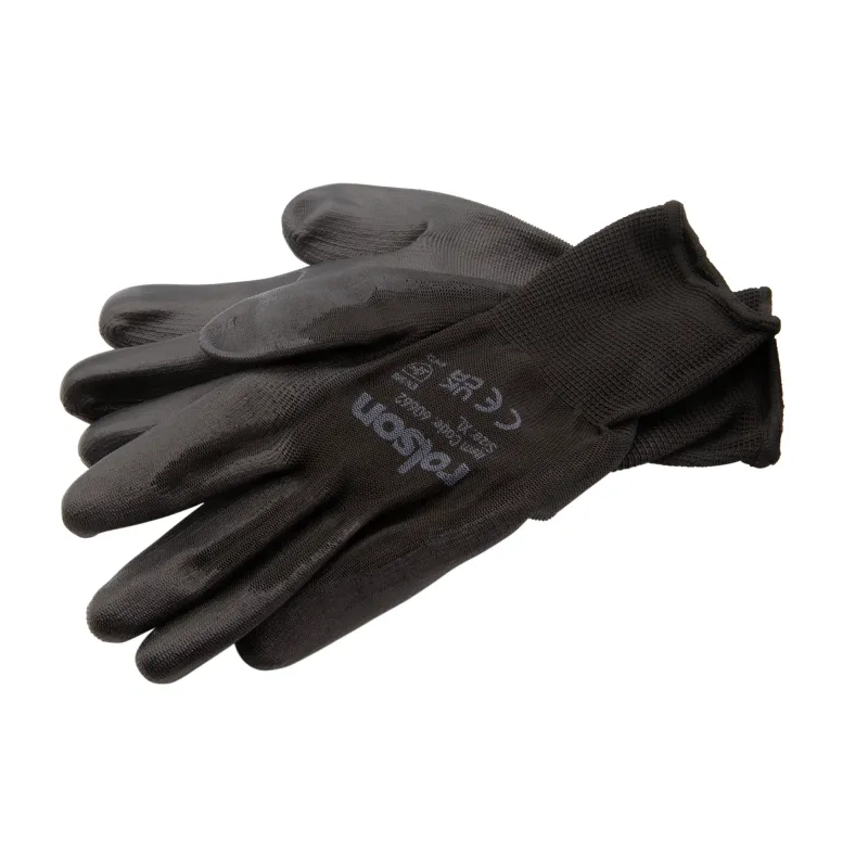4 Pairs Charcoal Nitrile Coated Gloves