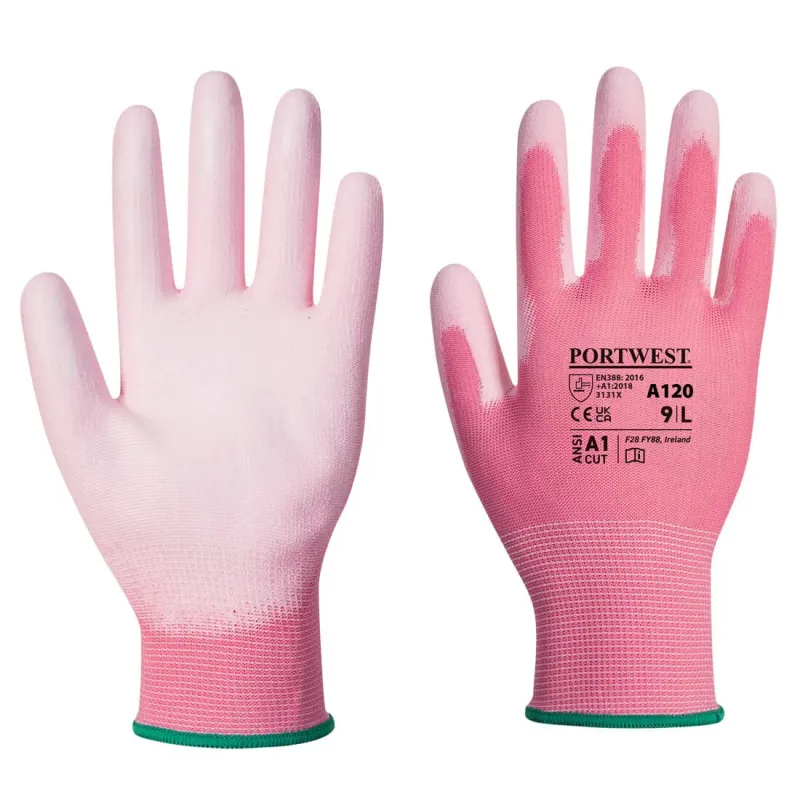 Portwest Pu Palm Glove - Miniature Pink