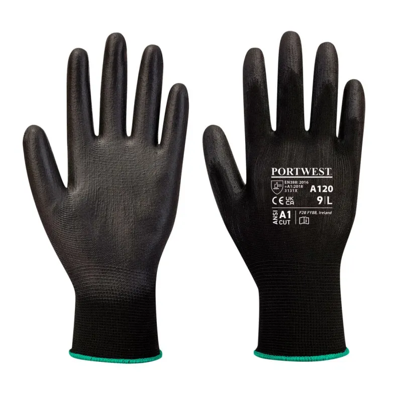 Portwest Pu Palm Glove - Modest Black