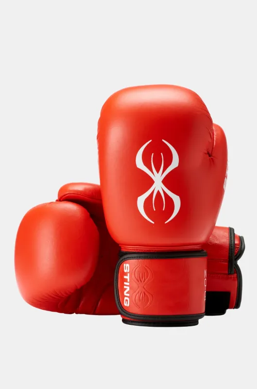STING COMPETITION ENDORSED WORLD BOXING GLOVES - RED