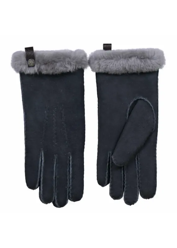 Van Buren Lambskin Ladies Gloves Graphite