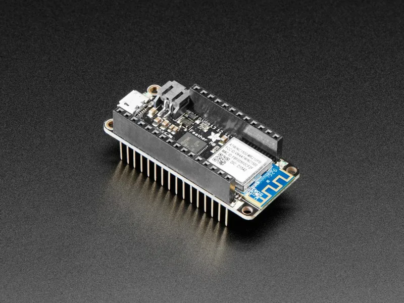Assembled Adafruit Feather M0 WiFi Stacking Headers