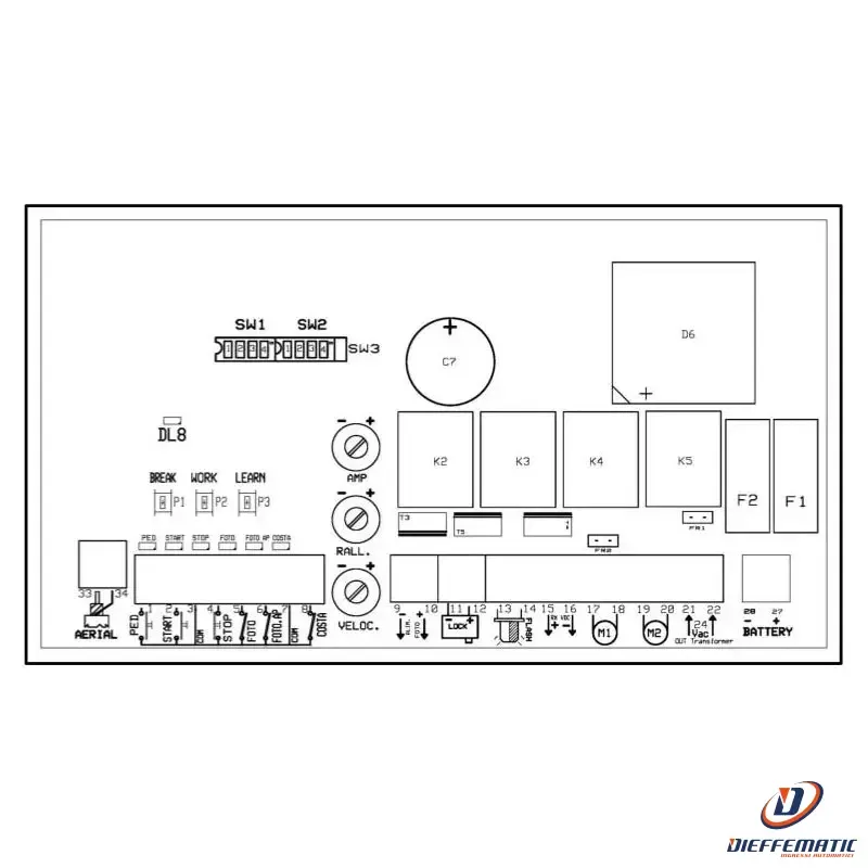 Dplus Centrale Elettronica 24Vdc Microprocessore Clima 24 9320000