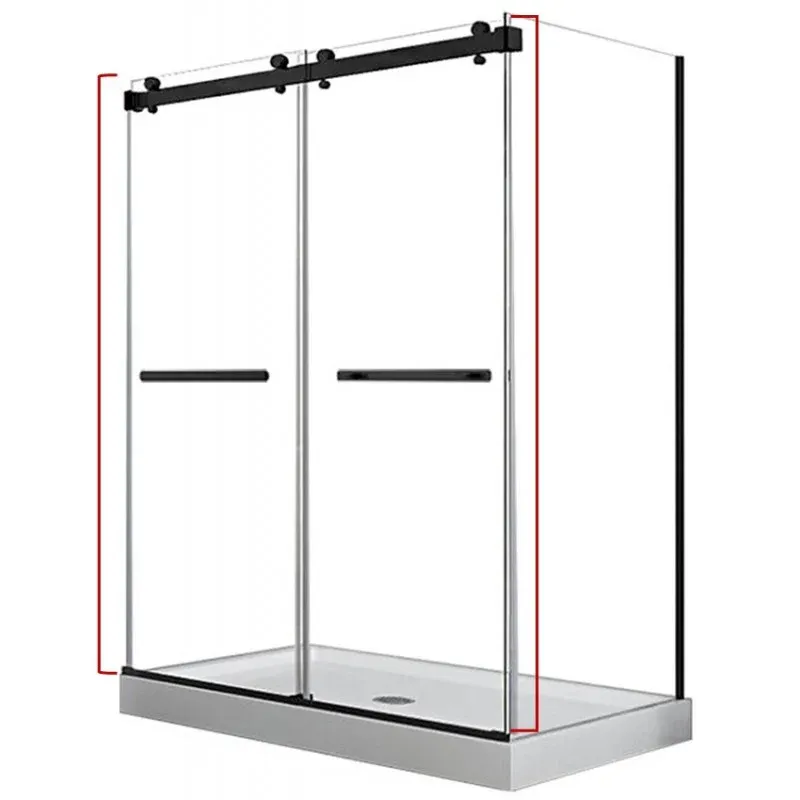 Hestia Noire 60", Porte de Douche