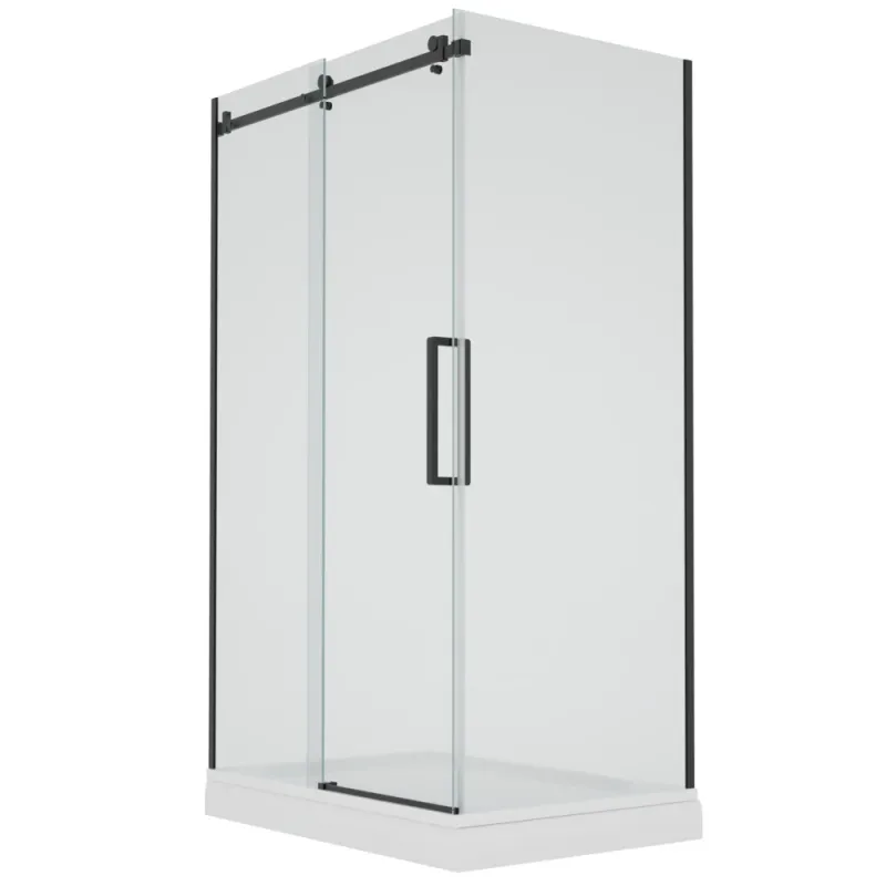Magnetic Mikotos Noire, porte de douche - Grandeur: 60''