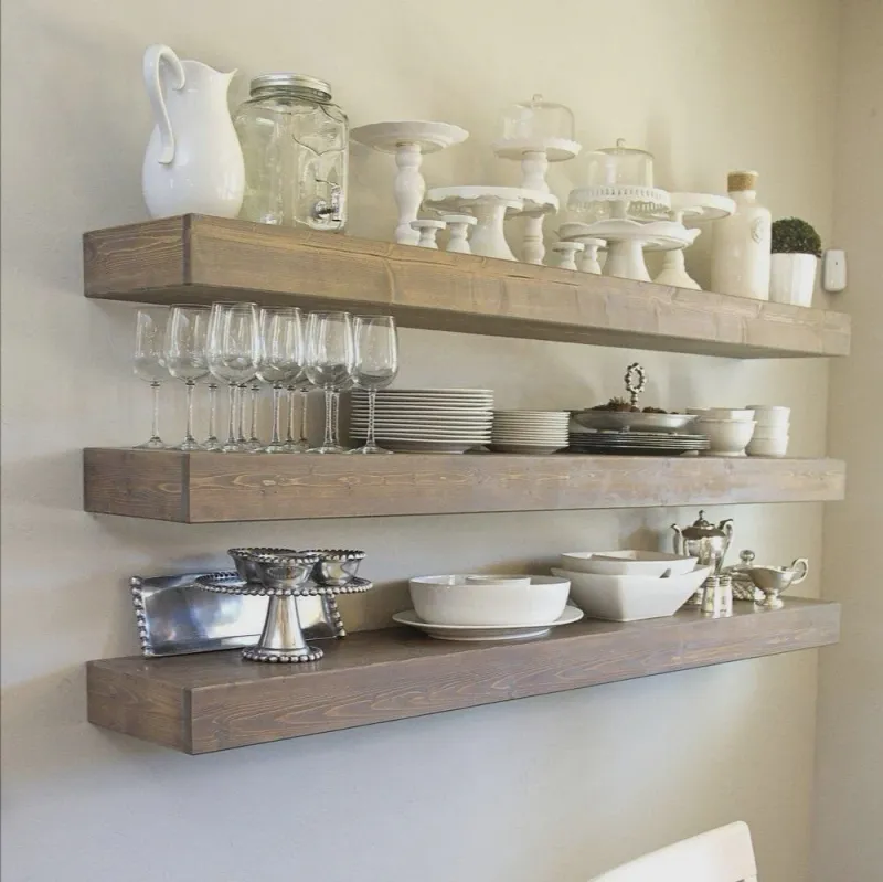 Mensola VENERE L66xP15xH7 - Quercia