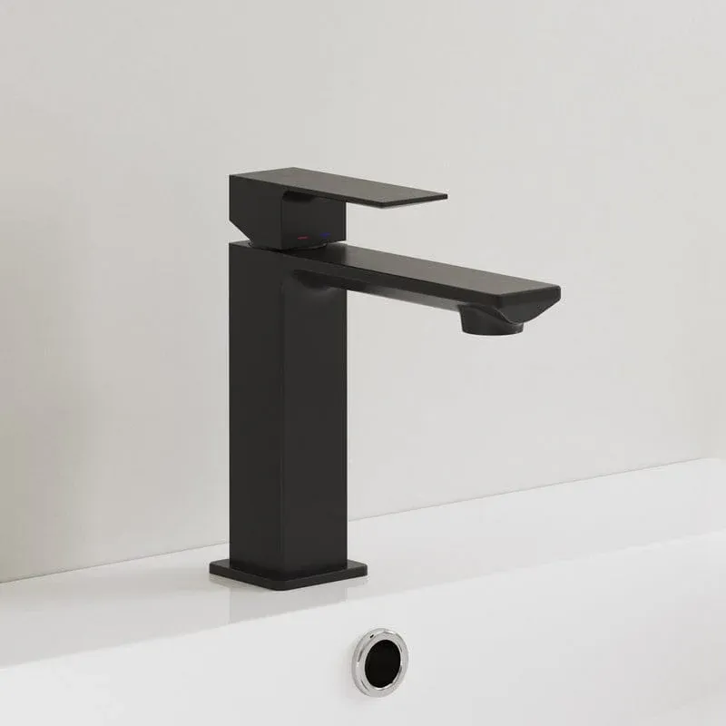 Mitigeur monocommande de lavabo KRONENBACH Quara 3.0, noir Lifetime Warranty