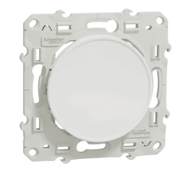 Obturateur blanc (RAL 9003) - Fixation par vis Odace Schneider Electric S520666