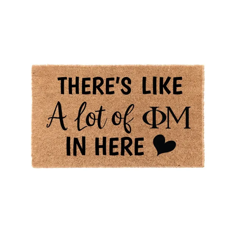 Phi Mu Coir Doormat - Lot Pro Tool Brand