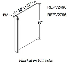 Refrigerator End Panel-REPV - Absolute