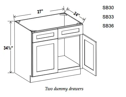 Sink Base Cabinet - Peak