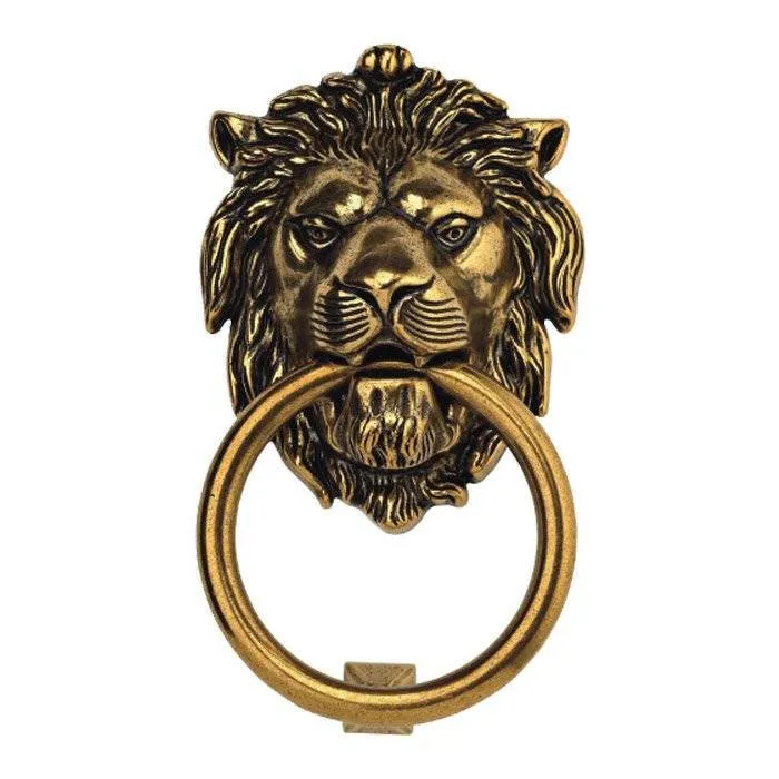 Warm alloy Lionhead Door Knocker - Holiday Gift