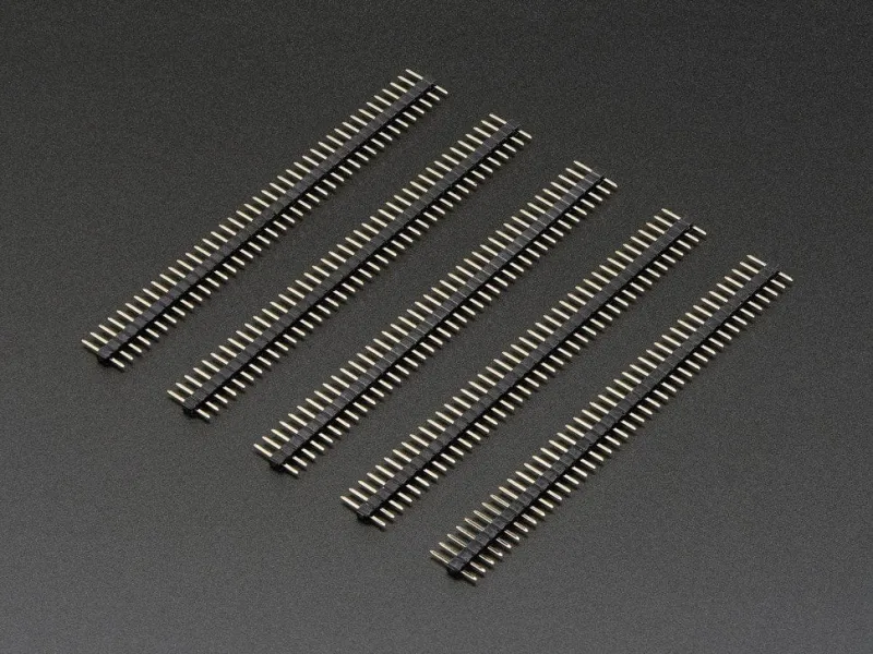 2mm Pitch 40-Pin Break-apart Male Headers - Pack 5