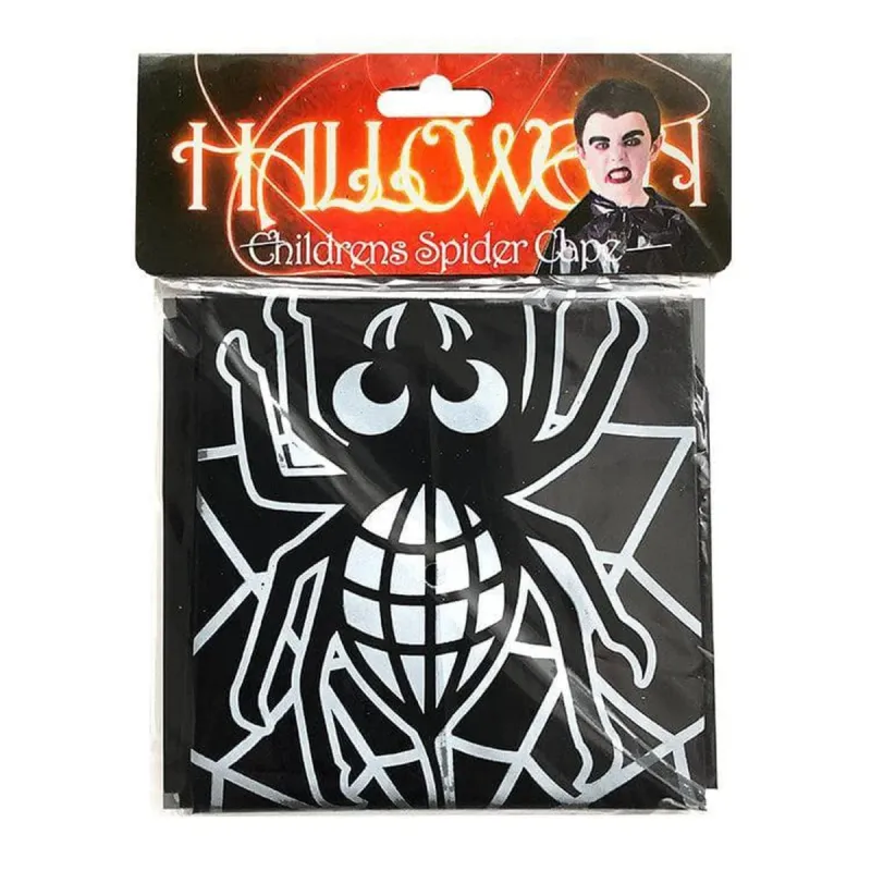 Halloween Childrens Spider Design Cape